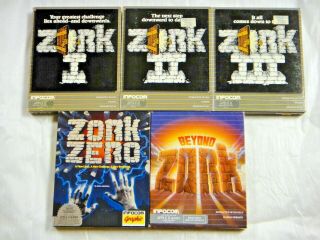 Zork I - Zork Ii - Zork Iii - Zork Zero - Beyond Zork - Apple Ii Series Vintage