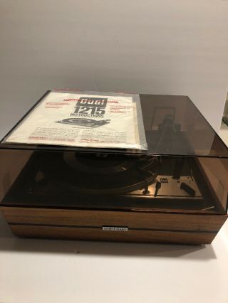 Vintage United Audio Dual 1215 Turntable W Shure M55e Complete - Serviced -