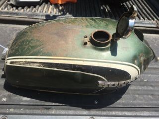 Honda 1972 Cb350 Cb 350 Vintage Fuel Cell Gas Tank Gastank & Cap 1973