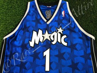 NBA JERSEY ORLANDO MAGIC TRACY MCGRADY CHAMPION AUTHENTIC SZ 52 VTG BLUE AWAY 3