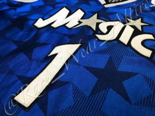 NBA JERSEY ORLANDO MAGIC TRACY MCGRADY CHAMPION AUTHENTIC SZ 52 VTG BLUE AWAY 4