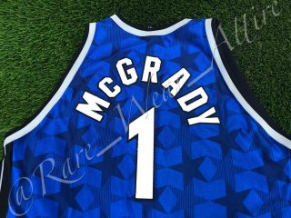 NBA JERSEY ORLANDO MAGIC TRACY MCGRADY CHAMPION AUTHENTIC SZ 52 VTG BLUE AWAY 7