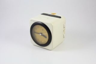 Vintage Space Age Sony ICF - A7 AM/FM Alarm Clock Radio Cube 2