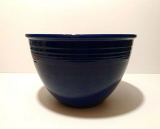 Vintage Homer Laughlin Fiesta Ware 6 Cobalt Blue Mixing Bowl 9 3/4 " Pottery