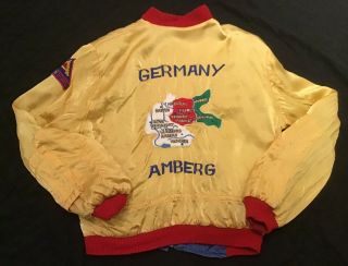 Vintage Germany Souvenir Jacket Reversible Amberg Map 7 Steps To Hell Patch Tank