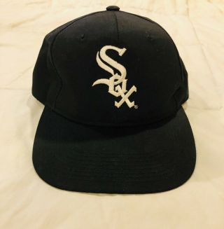 Vintage 90’s Chicago White Sox Snapback Cap Hat Easy E - Hip Hop - Icecube