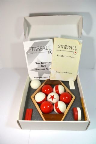 Vintage Starball Billiard Game Pool Balls Billiard Ball Set 1999