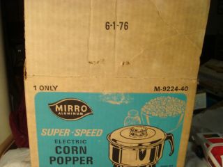 Vintage Mirro Aluminum - Speed Electric Corm Popper w/ Box 3