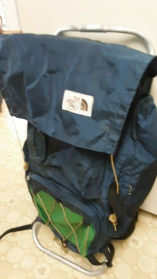 Vintage Brown Label The North Face External Frame Hiking Pack Backpack