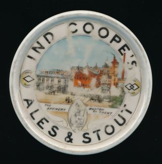 Ind Coope - Vintage Ceramic Syphon Coaster.  Fast Post
