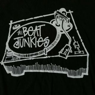 Vintage Stussy Beat junkies Vtech Frequency Babu J Rocc Rhettmatic Shortkut Sz L 2