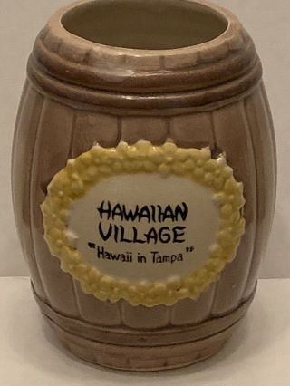 Rare Vintage Otagiri Hawiian Village Tiki Barrel O 