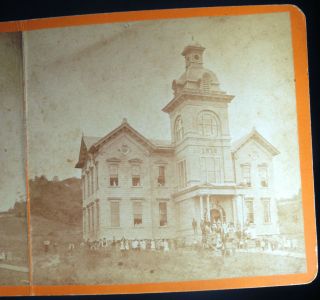 7 Antique Stereoview Cards Newport NY Herkimer School Main St Perry Park Vorhees 2