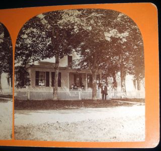 7 Antique Stereoview Cards Newport NY Herkimer School Main St Perry Park Vorhees 7