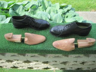 Vintage Mens Classics By Footjoy Black Golf Shoes Sz 11b,  Style 57414,  Metal