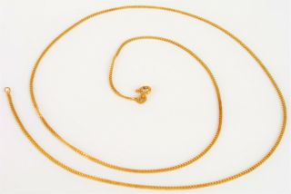 Vtg Designer Signed Unoaerre 750 18k Yellow Gold Necklace 24 " 6 Grams Fine Italy