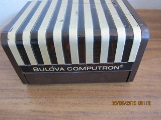 Vintage Mens Bulova Computron Quartz LED Watch Box Book,  MINTY 6