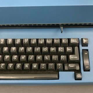 Vintage IBM Selectric II Correcting Typewriter Blue Color 5