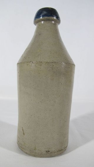 Antique Dated 1855 Pre Prohibition Cobalt STONEWARE Bottle J SIMONDS yqz 5