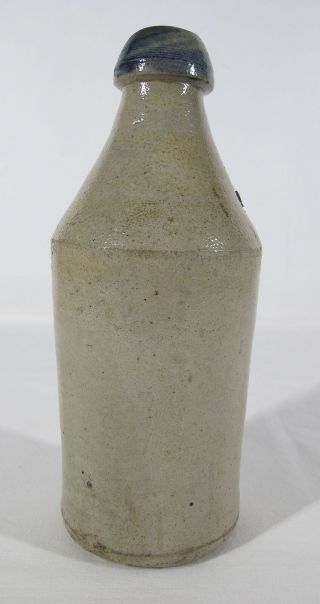 Antique Dated 1855 Pre Prohibition Cobalt STONEWARE Bottle J SIMONDS yqz 6