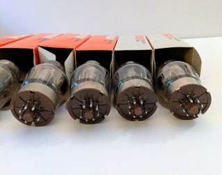 6 Vintage RCA Electron Tubes In Boxes 6550 - V1 Matched Pair 11