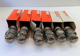 6 Vintage RCA Electron Tubes In Boxes 6550 - V1 Matched Pair 5