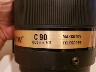 Vintage Celestron C90 MAKSUTOV 1000mm F/11 Telescope in Hard Case 6