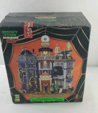 Rare Retired Lemax Spooky Towne Square 05008 Halloween