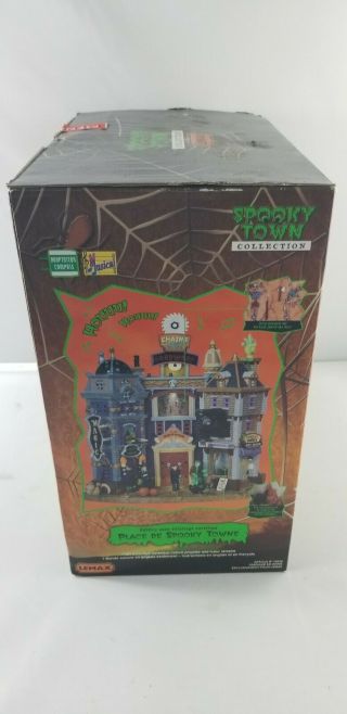 RARE RETIRED Lemax SPOOKY TOWNE SQUARE 05008 HALLOWEEN 2