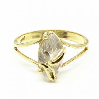 Nyjewel Vintage 14k Yellow Gold Quartz Ring Size 6.  5