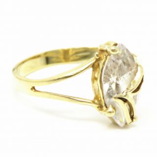 NYJEWEL Vintage 14k Yellow Gold Quartz Ring Size 6.  5 2