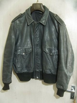 Vintage Schott 184sm Usa Issue Leather A2 Flying Jacket Size 50 Ace Patina
