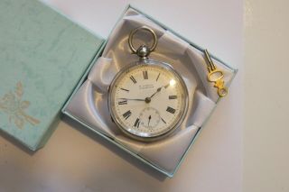 Antique Chester Hallmarked Silver H.  Samuel Pocket Watch Dated 1905