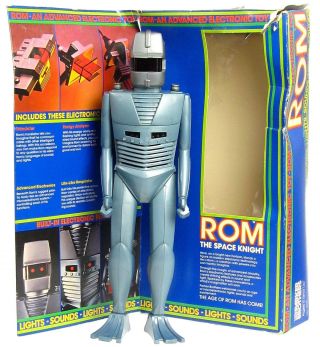 Vintage 1979 Parker Brothers Marvel ROM the Space Knight Figure w/Box 2