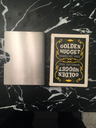 Vintage Golden Nugget Gambling Hall Playing Cards Rare.  Open.  10/10 1974