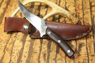 Rare Vtg " Schrade Walden Old - Timer 15ot " Knife And Sheath.  Usa