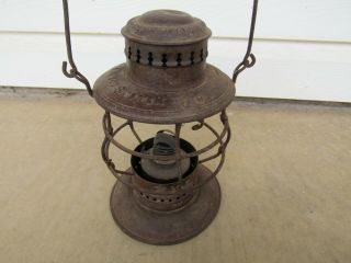 Vintage Frisco System Bell Bottom Railroad Lantern National Brass Co.