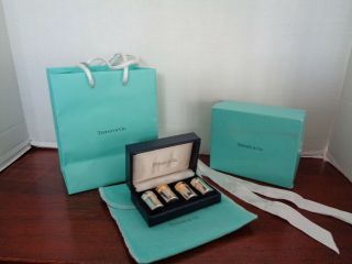 Vintage Tiffany & Co Sterling Silver Salt And Pepper Set X2 Plus Bag Box