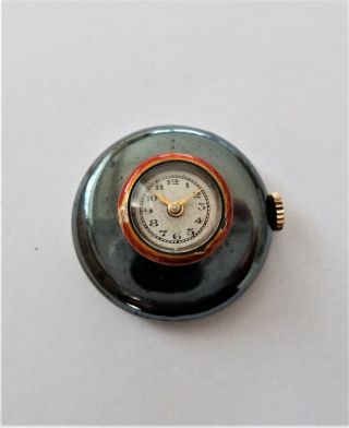 1895 Metal Cased 15 Jewels Swiss Lever Button Hole Watch / Pocket Watch