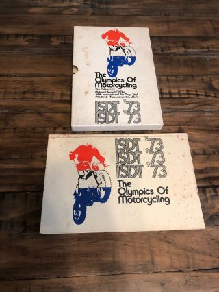 1973 Isdt United States The Olympics Of Motorcycling Book Vintage First Edition