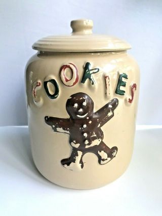Vintage Mccoy Gingerbread Man Cookie Jar