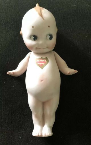 Vintage Bisque Kewpie 6.  5” Front And Back Stickers
