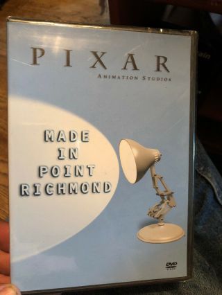 Very Very Rare Pixar Studios Made In Point Richmond Film Dvd
