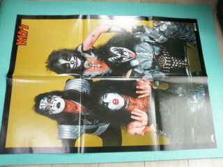KISS LP Love Gun 1st Press w/Rare Fold Poster Japan VIP - 6435 OBI 6