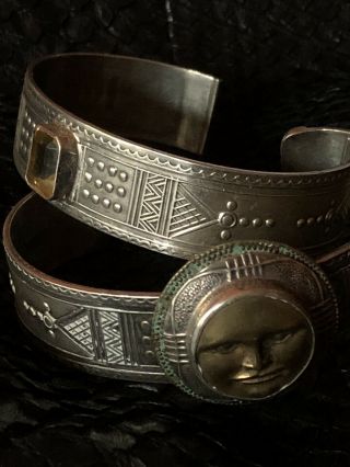 “vintage Tabra Sterling Cuff Bracelets ”