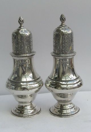 Fine Antique English Silver Pepperettes By Haseler Bros C.  1912