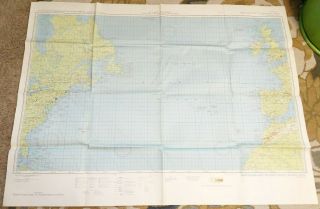1944 Wwii Restricted Us Army Air Force Special Navigation Chart Map Collectible