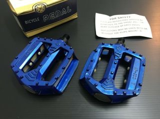 Nos Vintage Victor Vp500 Platform Pedals 1/2 Blue Haro Master Old School Bmx