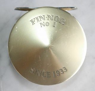 Vintage FIN NOR NO 1 Fly Fishing Reel.  Direct Drive RARE 2