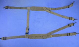 Us Army Signal Corp Suspenders St - 54 For Use With The Bc - 1000 Pack Radio